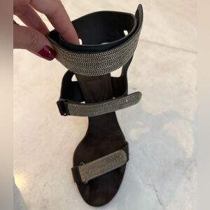 brunello cucinelli Strappy Diamond Embellishes women shoes 37 See Pictures 2000$